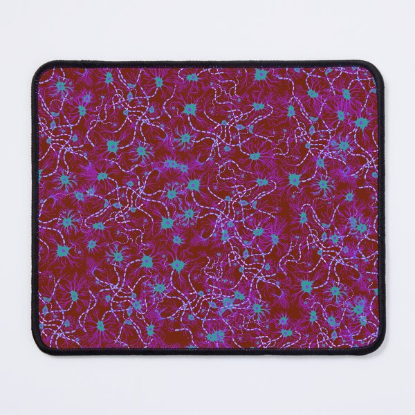 Item preview, Dark Red and Blue Neuron Pattern designed and sold by vividbiology.