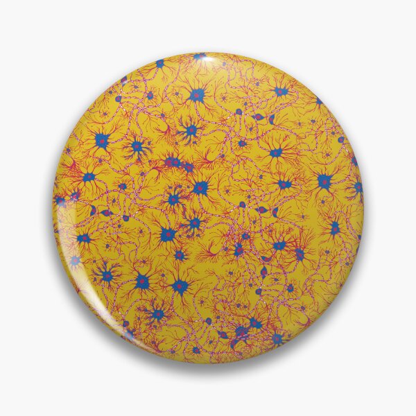 Item preview, Yellow and Blue Neuron Pattern designed and sold by vividbiology.