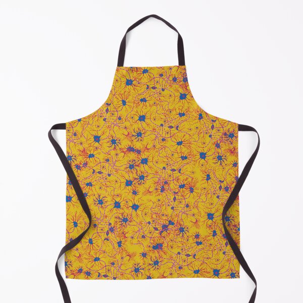 Item preview, Yellow and Blue Neuron Pattern designed and sold by vividbiology.
