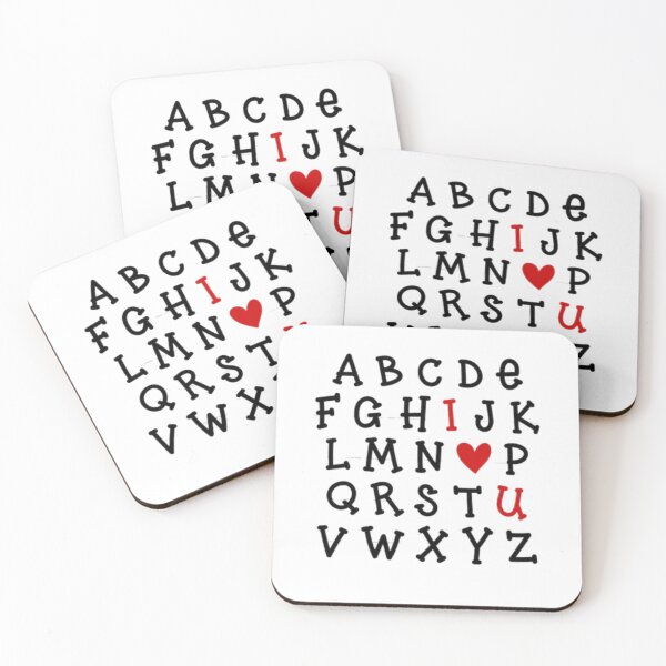 Item preview, phabet ABC I Love You T-Shirt Valentines Day Heart Gifts designed and sold by FrankArt01.