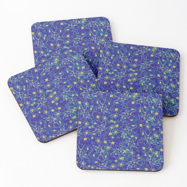 Item preview, Blue and Yellow Neuron Pattern designed and sold by vividbiology.