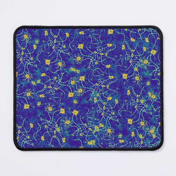 Item preview, Blue and Yellow Neuron Pattern designed and sold by vividbiology.