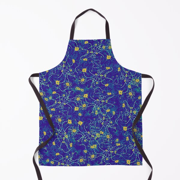 Item preview, Blue and Yellow Neuron Pattern designed and sold by vividbiology.