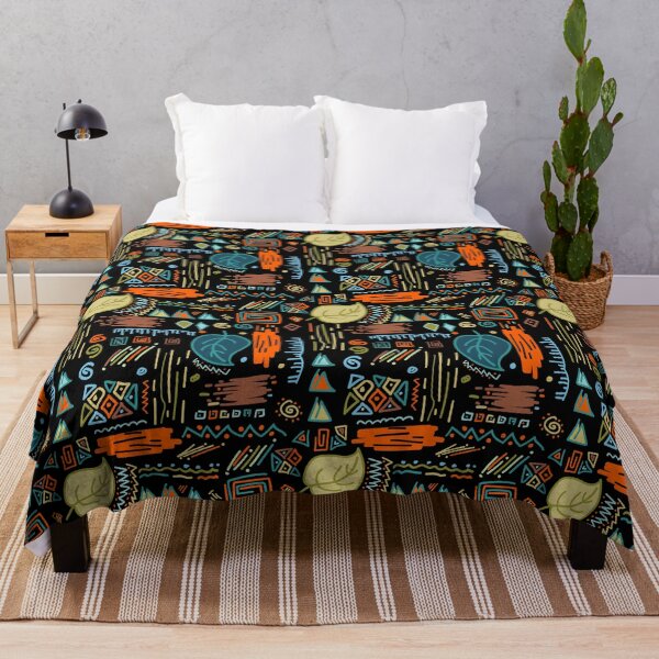 Item preview, Abstract tribal ethnic doodles pattern designed and sold by mrhighsky.