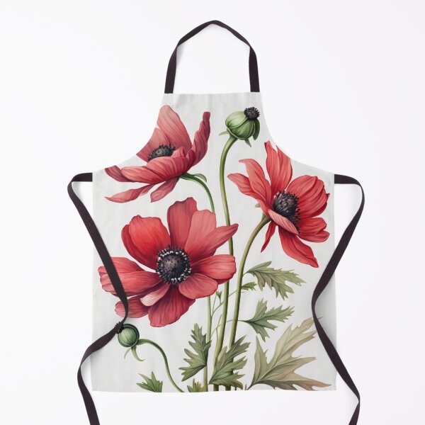 Item preview, Red Anemone Flowers designed and sold by Vanover Designs.