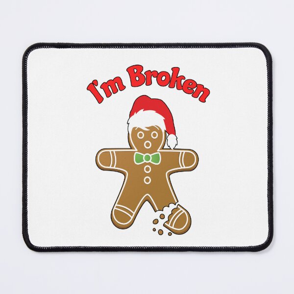 Item preview, I'm Broken Gingerbread man Emo Funny Christmas designed and sold by funnytshirtemp.