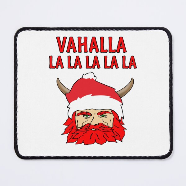 Item preview, Vahalla La La La Viking Funny Christmas Santa Hat Red Beard designed and sold by funnytshirtemp.