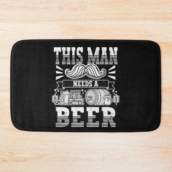 Item preview, This man needs a beer Funny Quote designed and sold by VichallanStudio.