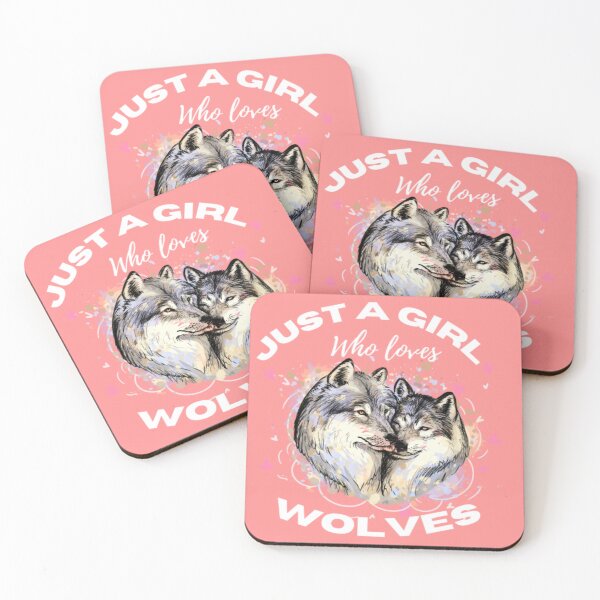 Item preview, Just A Girl Who Loves Wolves designed and sold by Doodlehub.