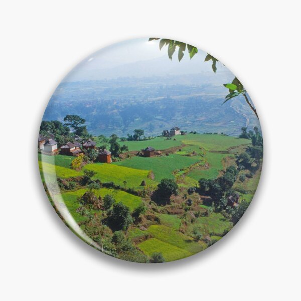Item preview, 1970s - View ofrural agriculture in Nepal designed and sold by thatwaslife.