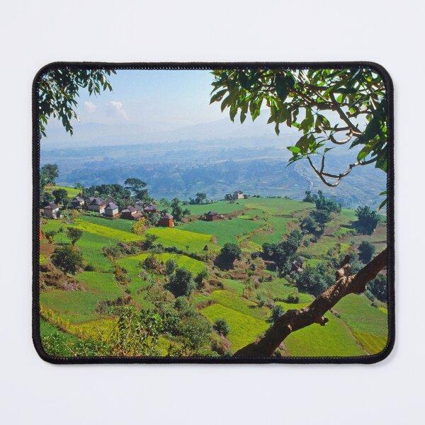 Item preview, 1970s - View ofrural agriculture in Nepal designed and sold by thatwaslife.