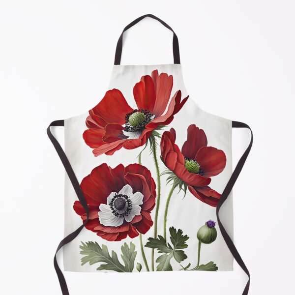 Item preview, Red Anemone Flowers designed and sold by Vanover Designs.