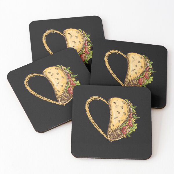 Item preview, Tacos Heart Mexican Dish Street Food Chili Taquitos designed and sold by Clouth Clothing  ⭐⭐⭐⭐⭐.