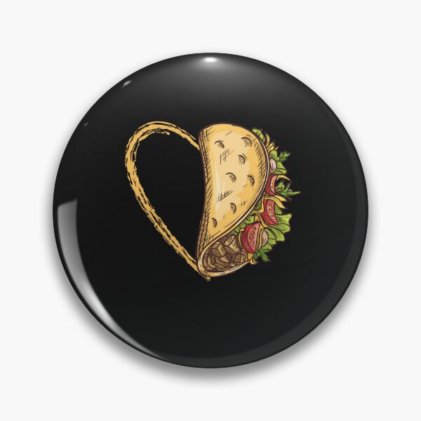 Item preview, Tacos Heart Mexican Dish Street Food Chili Taquitos designed and sold by Clouth Clothing  ⭐⭐⭐⭐⭐.