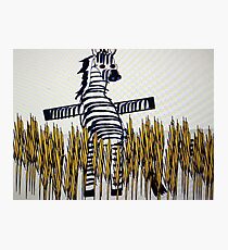 Comedy Zebra Photographic Print