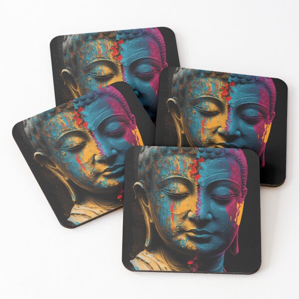 Item preview, Enlightened Elegance- Colorful Buddha Portraits designed and sold by bharuarts.