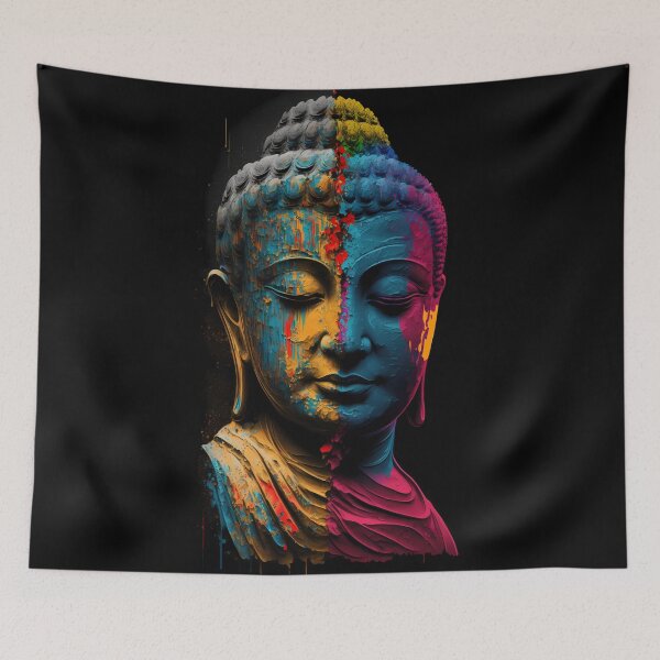 Item preview, Enlightened Elegance- Colorful Buddha Portraits designed and sold by bharuarts.
