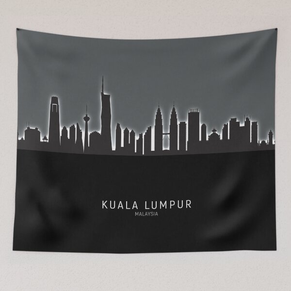 Item preview, Kuala Lumpur Malaysia Skyline designed and sold by ArtPrints.