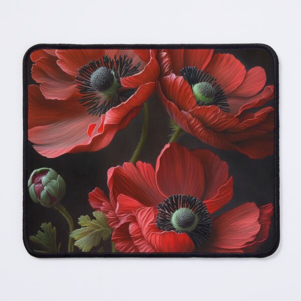 Item preview, Red Anemone Flowers  designed and sold by Vanover Designs.