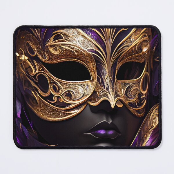 Item preview, Purple and Gold Mardi Gras Mask designed and sold by OccultDreams.
