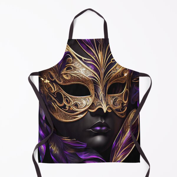 Item preview, Purple and Gold Mardi Gras Mask designed and sold by OccultDreams.