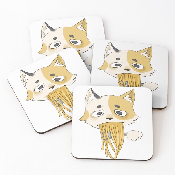 Item preview, Cat eating spaghetti  designed and sold by Raccoondoodles.