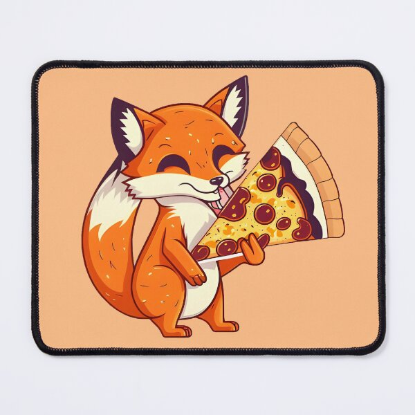Item preview, Fox Eating a Slice of pizza designed and sold by Style PoP.