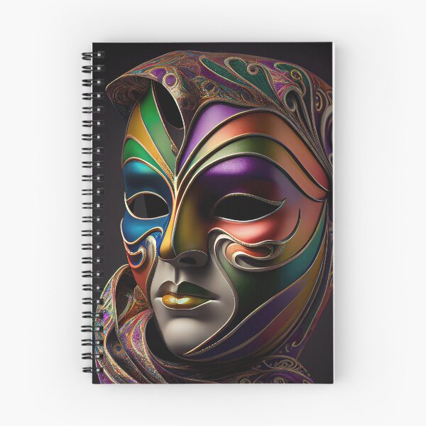 Item preview, Multicolor Mardi Gras Mask designed and sold by OccultDreams.