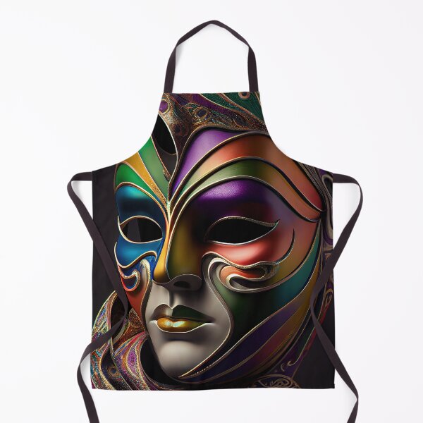 Item preview, Multicolor Mardi Gras Mask designed and sold by OccultDreams.