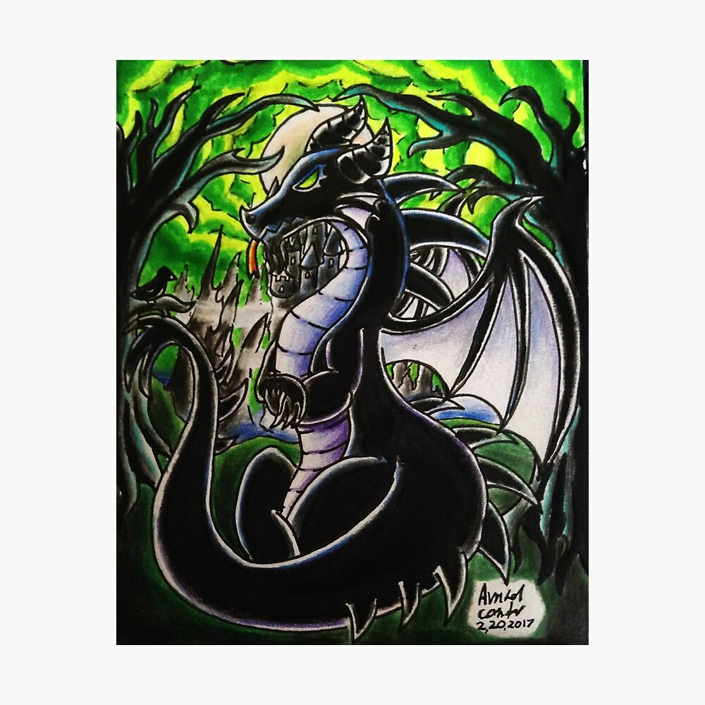 the most Maleficent dragon known to the kingdom Photographic Print for  Sale by dunt-touch-fire