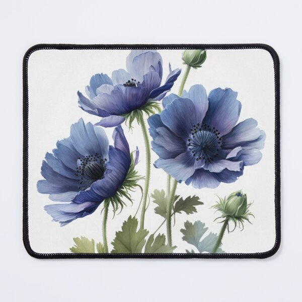 Item preview, Blue Anemone Flowers  designed and sold by Vanover Designs.