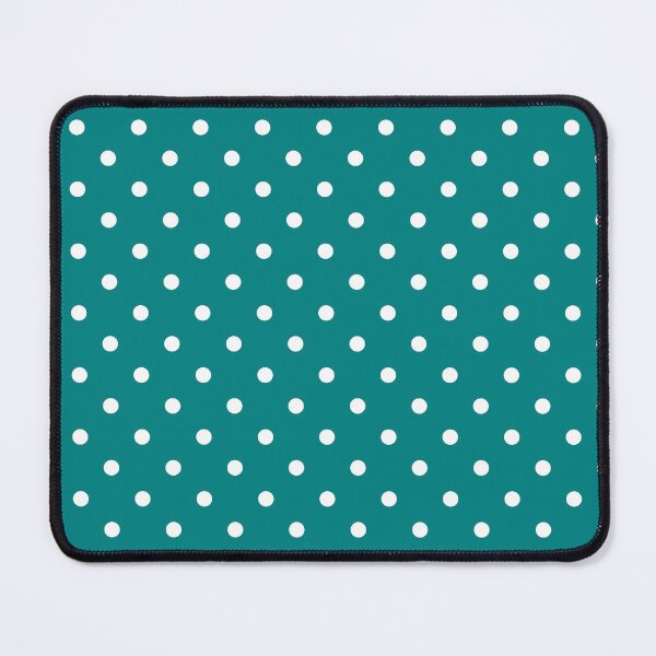 Item preview, White Polka Dots on Teal Background designed and sold by starrylite.