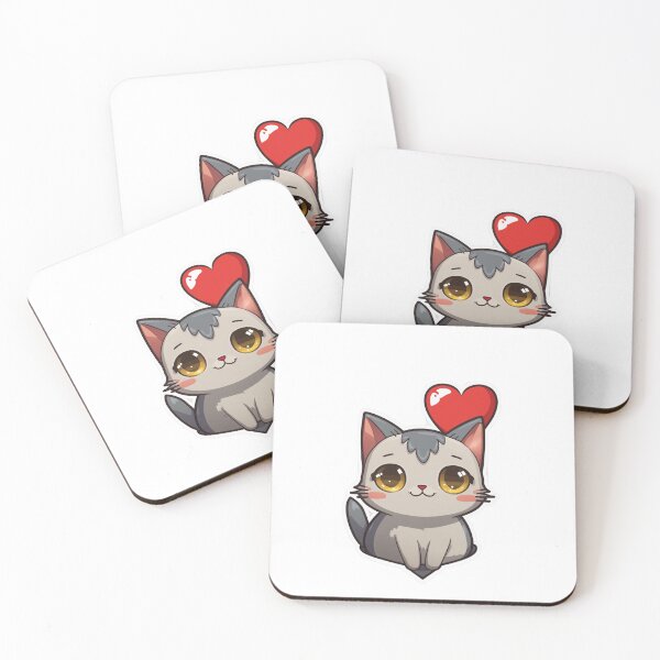 Item preview, Animoji - Valentine's Cat designed and sold by Turocks.