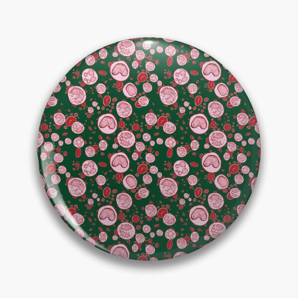 Item preview, Green Red and White Blood Cell Pattern designed and sold by vividbiology.
