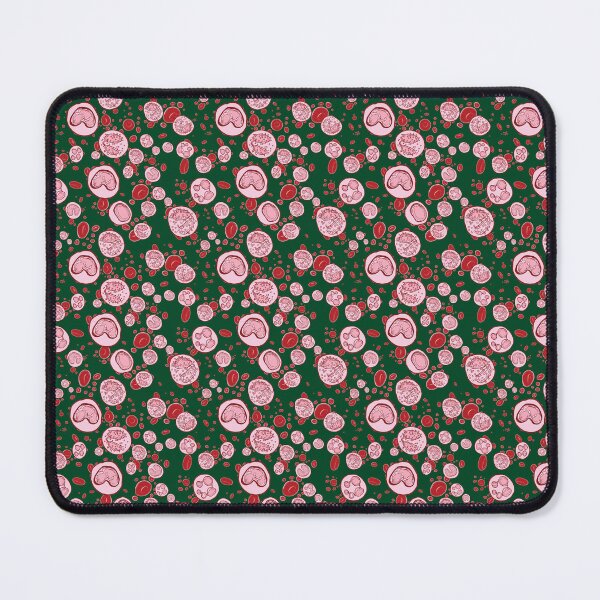 Item preview, Green Red and White Blood Cell Pattern designed and sold by vividbiology.