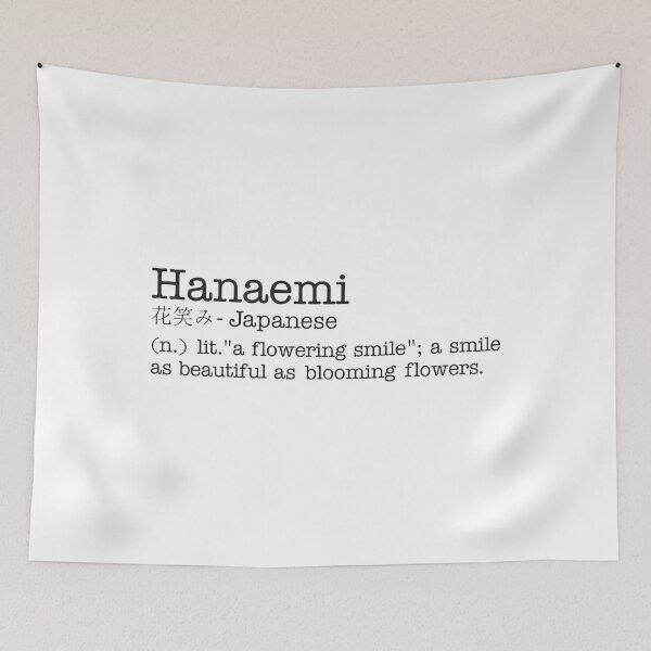 Item preview, Hanaemi - Japanese - Beautiful Word Definition  - Typewriter designed and sold by Zooone.