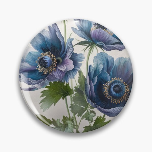 Item preview, Blue Anemone Flowers  designed and sold by Vanover Designs.