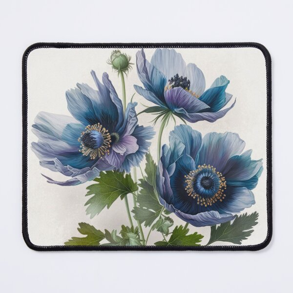 Item preview, Blue Anemone Flowers  designed and sold by Vanover Designs.