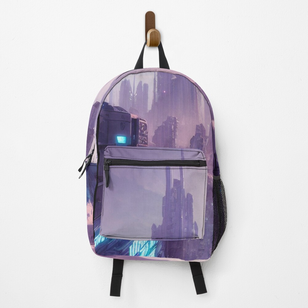Vista previa del artículo con la obra «Mochila», diseñado y vendido por CyberNightCode.