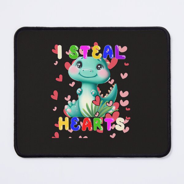 Item preview, kids i steal hearts dinosaur valentines day for baby boys toddler designed and sold by starfishstuff.