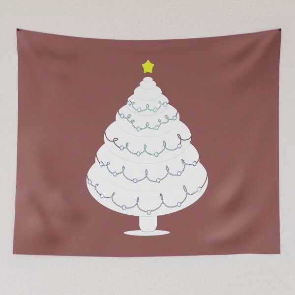 Item preview, Decorated Artistic White Christmas Tree designed and sold by merchhost.