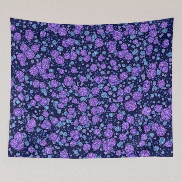Item preview, Purple Rhinovirus Pattern designed and sold by vividbiology.