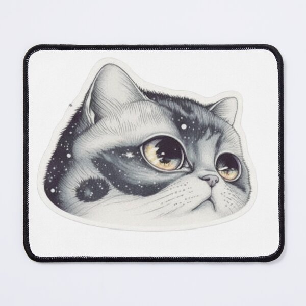 Item preview, Peek-a-Boo British Shorthair - Anime Peeker Sticker designed and sold by Star_.