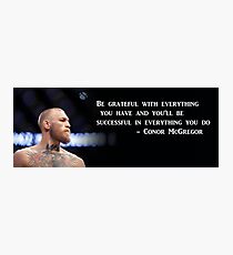 Conor McGregor Motivational Poster Photographic Print