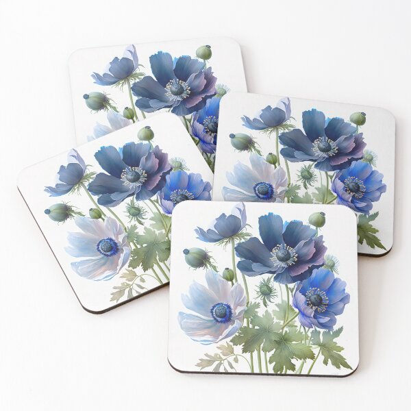 Item preview, Blue Anemone Flowers  designed and sold by Vanover Designs.