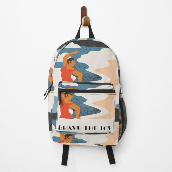 Item preview, Brave the ice -  cold water swimming, ice water retro design designed and sold by Wildflow Creations.