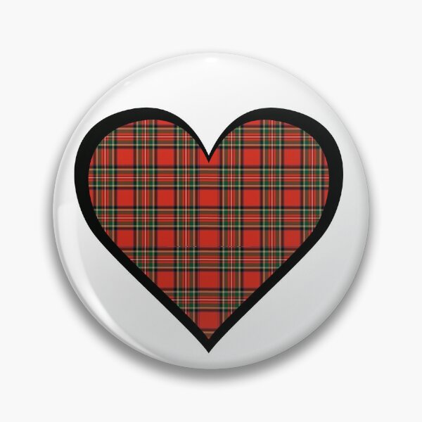 Item preview, Royal Stewart tartan heart designed and sold by KyttsyKrafts.