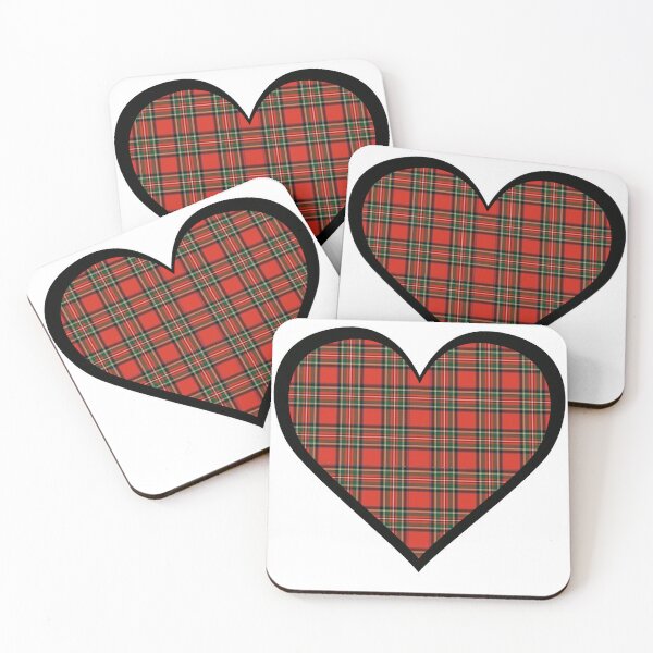 Item preview, Royal Stewart tartan heart designed and sold by KyttsyKrafts.