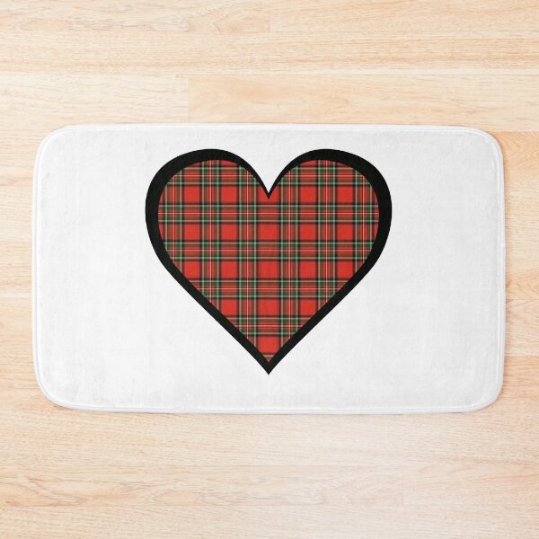 Item preview, Royal Stewart tartan heart designed and sold by KyttsyKrafts.