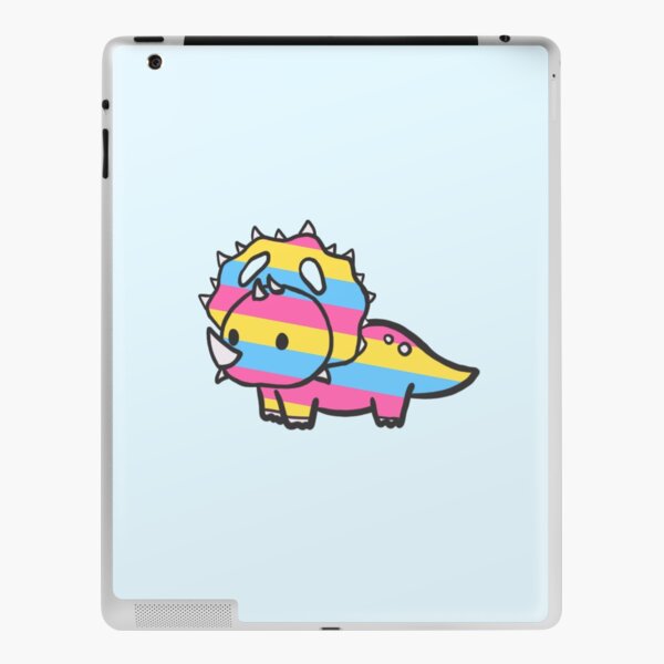 Google Chrome Dino T Rex LGBT Pansexual Pride Flag Dinosaur | iPad Case &  Skin